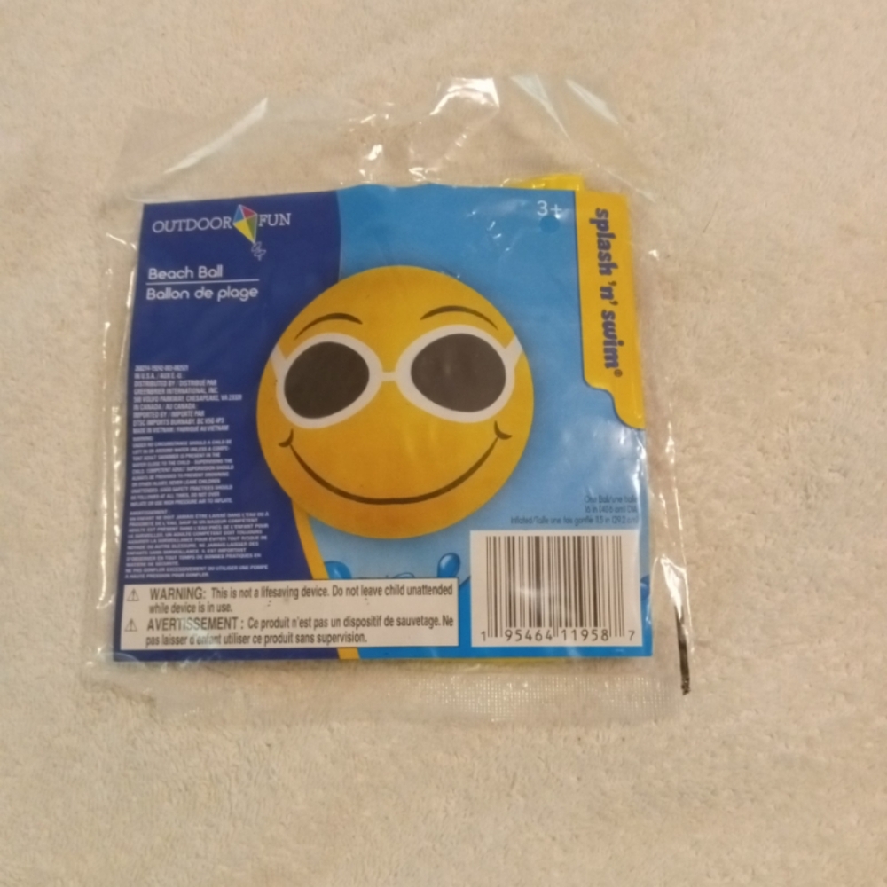 ⚡Splash N Swim Smiley Beach Ball